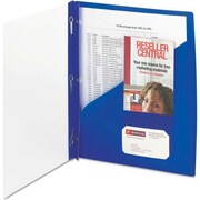 SMEAD Smead® Clear Front Poly Report Cover With Tang Fasteners, 8-1/2 x 11, Blue, 5/Pack 86011